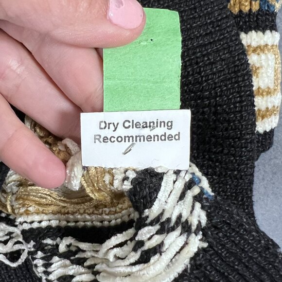 Lan Knits of Vermont hand loomed CD Inspired Cardigan Old Money Vintage NWOT - Picture 4 of 8